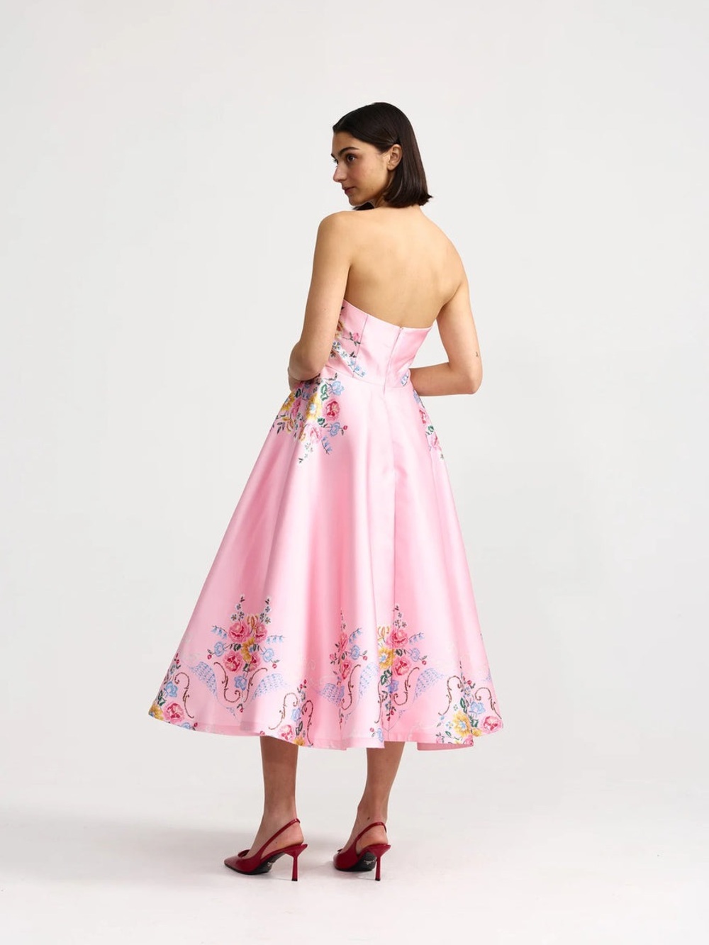 NWOT Aston Studio Amelie Dress Fairy Bouquet Pink - Picture 8 of 8